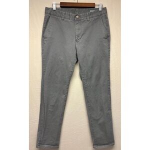 Bonobos Chino Pants Mens Gray‎ Stretch Charcoal Wash Pockets Straight Leg 31/32